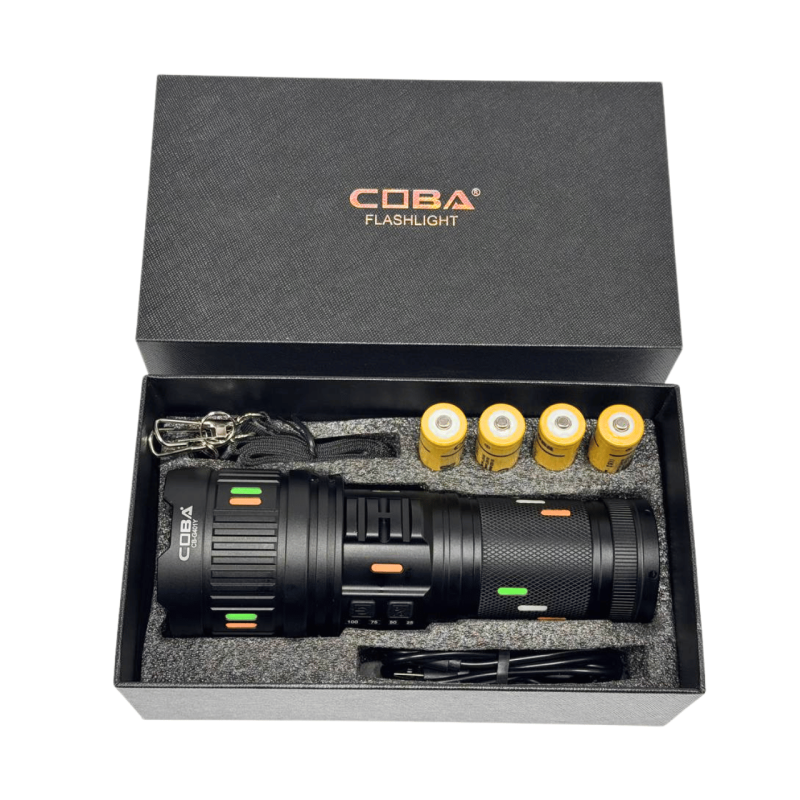 Ліхтар NIGHT VISION FLUORESCENCE CB-G401Y-30W, power bank, індикація заряду, 4x18650, ЗУ Type-C, zoom, Box