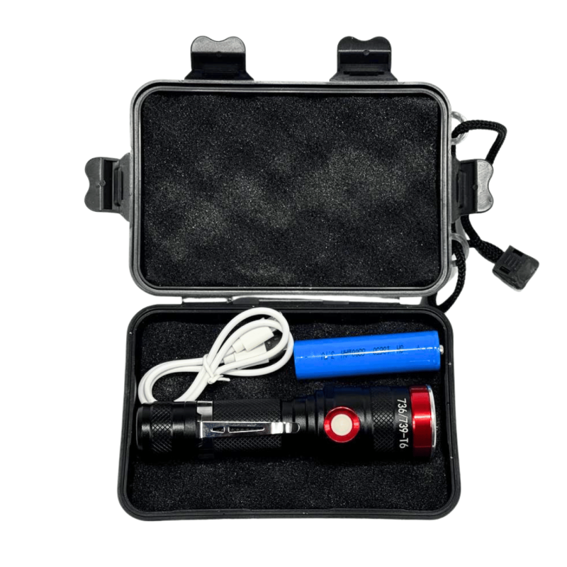 Ліхтар Police 736/739-T6, 1x18650, zoom, ЗУ microUSB, Box
