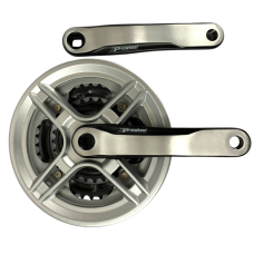 Шатуни Prowheel CN03 MU6916 48-38-28 170 мм чорно-сіра із захистом ланцюга