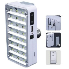 Ліхтар лампа Luxury 9817, 24SMD, пульт Д/У, E27, вбудований акумулятор