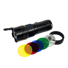 Ліхтар AK180 WHITE LASER LED PM30-TG 1х38650 Power Bank ЗП Type-C Zoom 5 Фільтрів