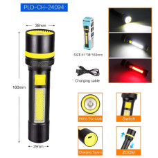 Ліхтар 24094-WHITE LASER LED PM10-TG+COB(White+Red), Li-Ion акумулятор, ЗУ Type-C, zoom