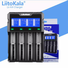 Зарядное устройство LiitoKala Lii-K4, Power Bank, 18650/ 26650/ 21700/ 26700/ AA