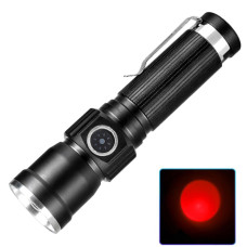 Ліхтар PLD-1812-T6 Red 1x18650 Індикація Заряду ЗУ Type-C Zoom Box