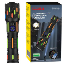 Ліхтар NIGHT VISION FLUORESCENCE CB-G706-TG 1x26650 Power Bank ЗУ Type-C Zoom Box