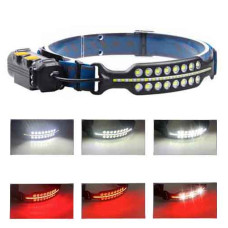 Ліхтар налобний BL-W690-2-SMD (white+red), Motion Sensor, Li-Ion акум., ЗУ Type-C, Box
