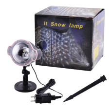 Світлодіодний Лазерний Проєктор Star Shower Snow 809-White Дім+Вулиця 2 Кронштейни Waterproof