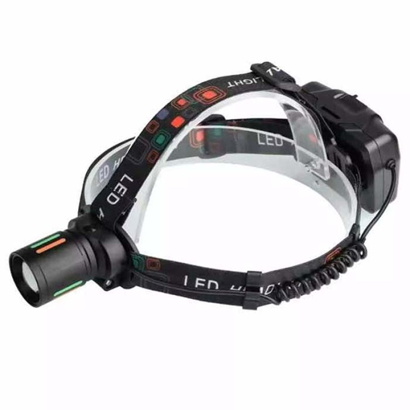 Ліхтар налобний NIGHT VISION FLUORESCENCE W668-TG, 2x18650, ЗУ Type-C, zoom, Box