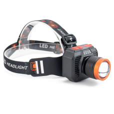 Фонарь налобный 622-TG, Li-Ion аккумулятор, ЗУ Type-C, желтый фильтр, zoom, Box