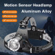 Ліхтар налобний A16-GT, Motion Sensor, IPX65, 2x18650, ЗУ Type-C, zoom, Box