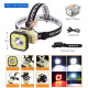 Ліхтар налобний 826XS-XPE+8COB(White+Red), Motion Sensor, 1x18650, вело кріплення, ЗУ Type-C, Box