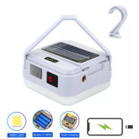 Ліхтар для дому DP-K7-100, 3х18650, солн. панель, power bank, ЗУ Type-C, крюк