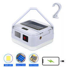 Ліхтар Кемпінг DP-K7-100 3х18650 Сонячна Панель Power Bank ЗП Type-C Гачок