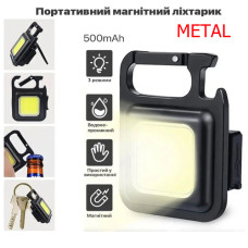 Ліхтар MULTIFUNCTIONAL BL-J031-COB Metal Li-Ion Акумулятор Магніт Карабін Відкривач ЗП Type-C