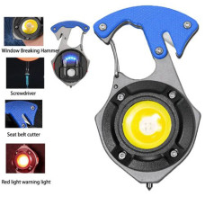 Ліхтар MULTIFUNCTIONAL W5143-COB White+Yellow+Red Multitool Li-Ion Акумулятор Магніт Карабін Викрутка ЗП Type-C