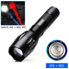 Ліхтар R5-2XPE White+Red 1х18650/3xAAA ЗУ USB Zoom Box