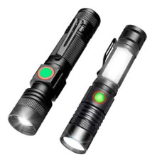 Ліхтар BL-502-T6+COB 1x18650 Магніт Затискач Zoom ЗУ microUSB