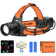 Ліхтар налобний NIGHT VISION FLUORESCENCE BL-T210-TG, 2x18650, 1 режим, ЗУ Type-C, zoom
