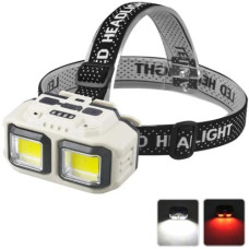 Ліхтар Налобний HX-816-2COB White+Red Waterproof 1x18650 ЗП Type-C Box