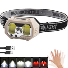 Ліхтар Налобний SH-S31-XPE+COB White+Red Motion Sensor Вбудований Акумулятор ЗП Type-C Box