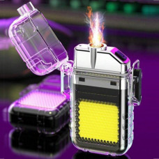 Ліхтар MULTIFUNCTIONAL C01-A-COB, Li-Ion акумулятор, ЗУ Type-C, запальничка, Box