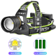 Ліхтар налобний BL-A12-3-P90, 3x18650, zoom, ЗУ Type-C, Box