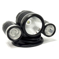 Фара велосипедна YJ-2800 на кермо і голову з акумулятором і зарядкою Baisk