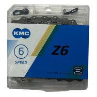 Цепь Z6 серая 6 скоростей 116 звеньев KMC
