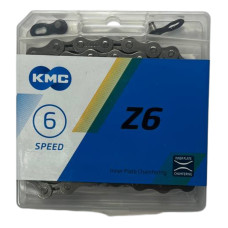 Ланцюг Z6 сірий 6 швидкостей 116 ланок KMC