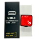 Стоп-сигнал велосипедний LED/USB C-TYPE MY-2107 червоний квадратний Baisk