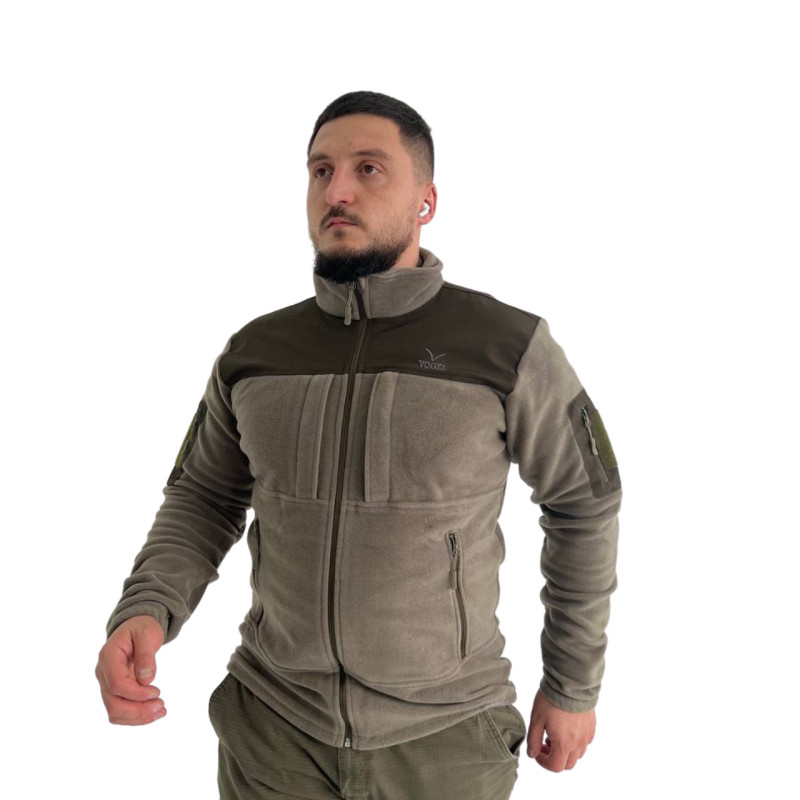 Кофта флісова тепла VOGEL з липучками під шеврони масло Туреччина XXL