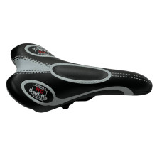 Сідло велосипедне спортивне вузьке чорно-біле Hengchi