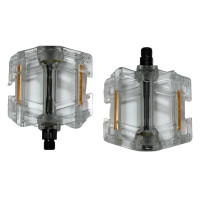Педалі велосипедні JD-287 полікарбонат прозорі Hengchi