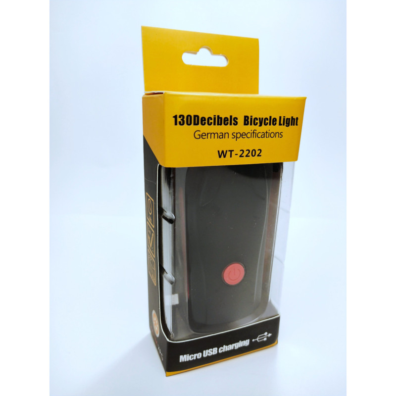 Фара велосипедна з сигналом LED GA-83 акумуляторна WT-2202 China