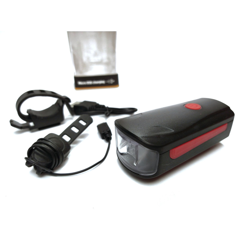 Фара велосипедна з сигналом LED GA-83 акумуляторна WT-2202 China