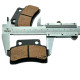 Колодки дискові Yaben 125-150 FDF