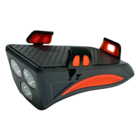 Фара 4в1 FY-319B красная с сигналом и держателем телефона LED/USB YAJIAPLUS