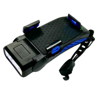 Фара 4в1 LY-25-2 синя з сигналом, павербанком і тримачем LED/USB YAJIAPLUS
