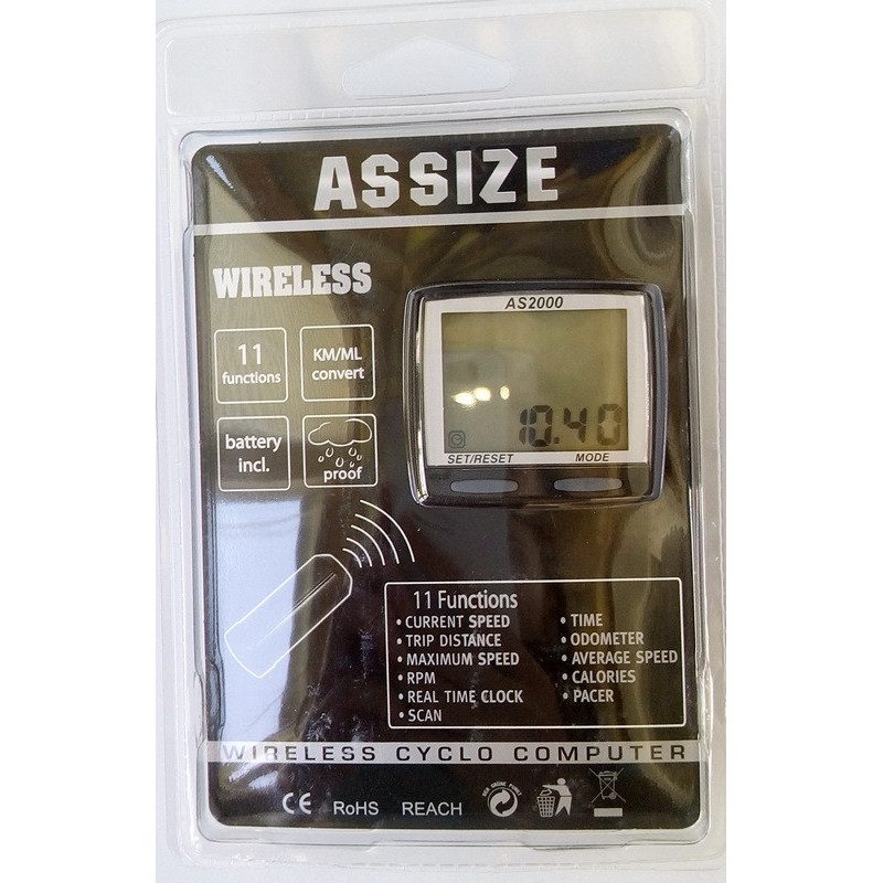 Велоспідометр бездротовий AS-2000 11 режимів ASSIZE