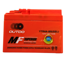 Гелевий акумулятор YTR4A-BS 12V2.3Ah/10HR широкий Outdo