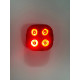 Стоп-сигнал велосипедний LED/USB C-TYPE FY-328 червоний квадратний Baisk