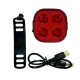 Стоп-сигнал велосипедний LED/USB C-TYPE FY-328 червоний квадратний Baisk