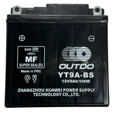 Кислотний акумулятор YB9-BS 12V9Ah/10HR високий Outdo