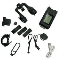 Велоспидометр 4в1 с фарой, габаритом и сигналом MT-088T6