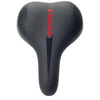 Сідло велосипедне CROSS чорно-червоне