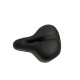 Седло велосипедное 427 с мигалкой и отверстием резиновые вставки Agilette