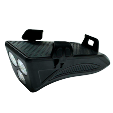 Фара 4в1 FY-319B чорна з сигналом і тримачем телефона LED/USB YAJIAPLUS
