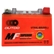 Гелевий акумулятор UTX4L-BS 12V4Ah/10HR Outdo
