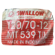 Мотопокрышка 120/70-12 TL HS539 51P бескамерная SWALLOW
