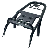 Багажник для мопеда Дельта с подножками черный